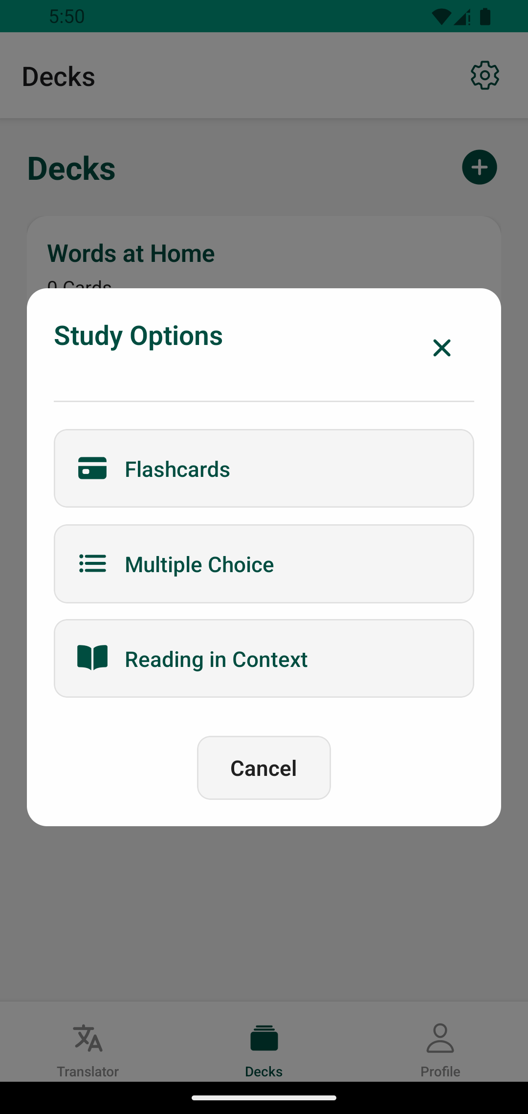 Mutiple Study Options